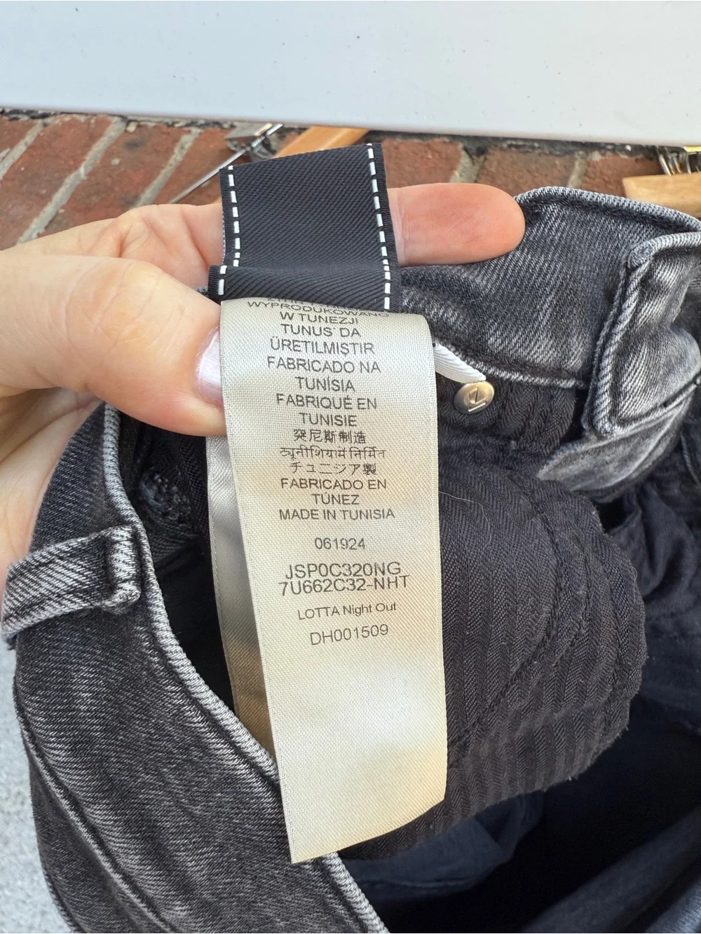 7 For all Mankind Luxe Vintage Black Gray Stretchy Wide Leg Jeans Size 27 in
